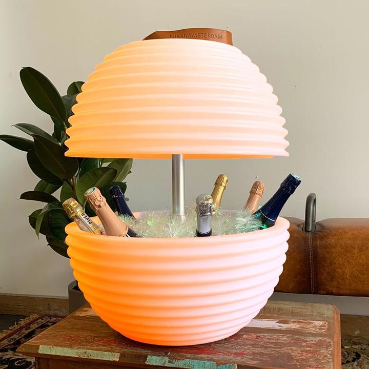 Image du produit Nikki.Amsterdam The.Bowl | Lampe haut-parleur Bluetooth® et Winecooler (Fonctionnement sur batterie)