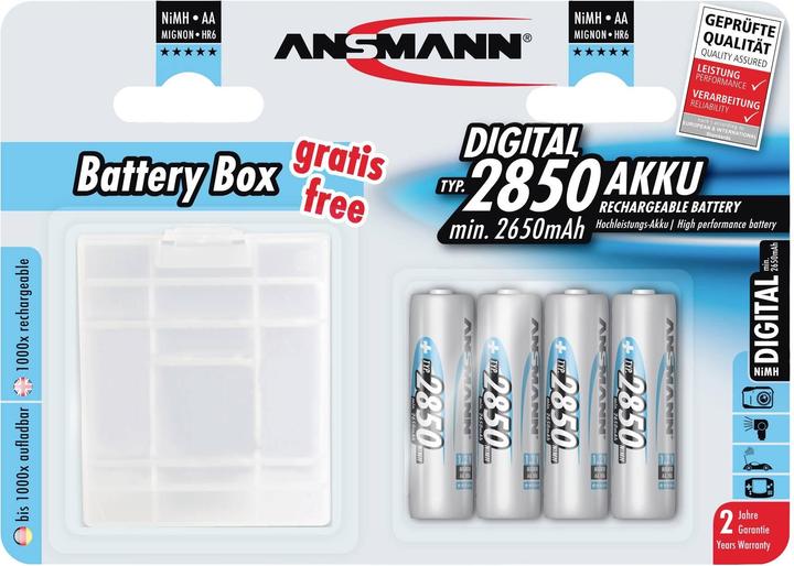 Immagine prodotto Ansmann Tipo digitale 2850 (4 pz., AA, 2850 mAh)