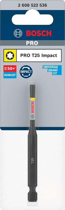 Produktbild Bosch Professional Zubehör PRO Torx Impact Bit, T25, 90 mm