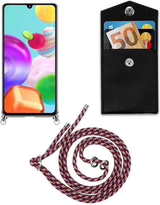 Produktbild Cadorabo TPU Handy Kette SILBER Cover
