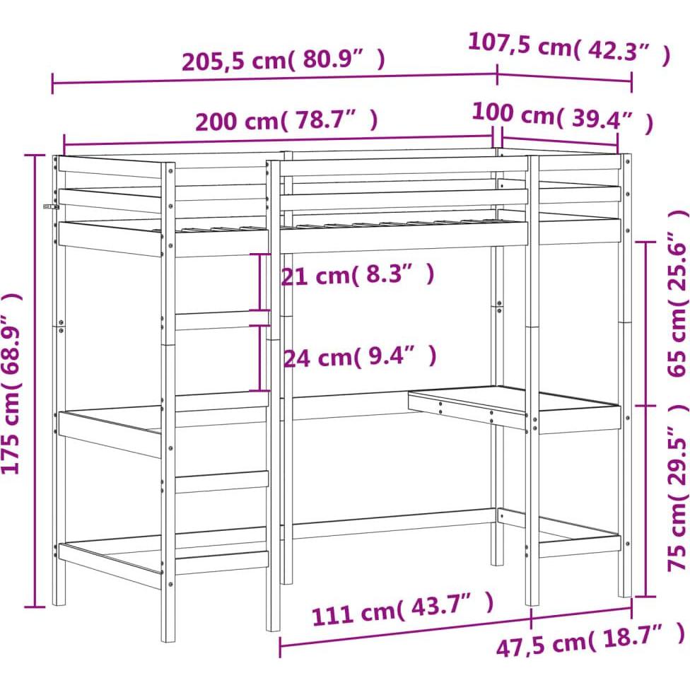 Thumbnail - VidaXL, Bett, Jewelle (100 x 200 cm)