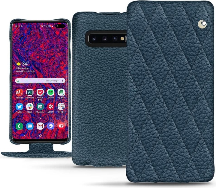 Noreve Lederschutzhülle vertikal (Samsung Galaxy S10 5G)