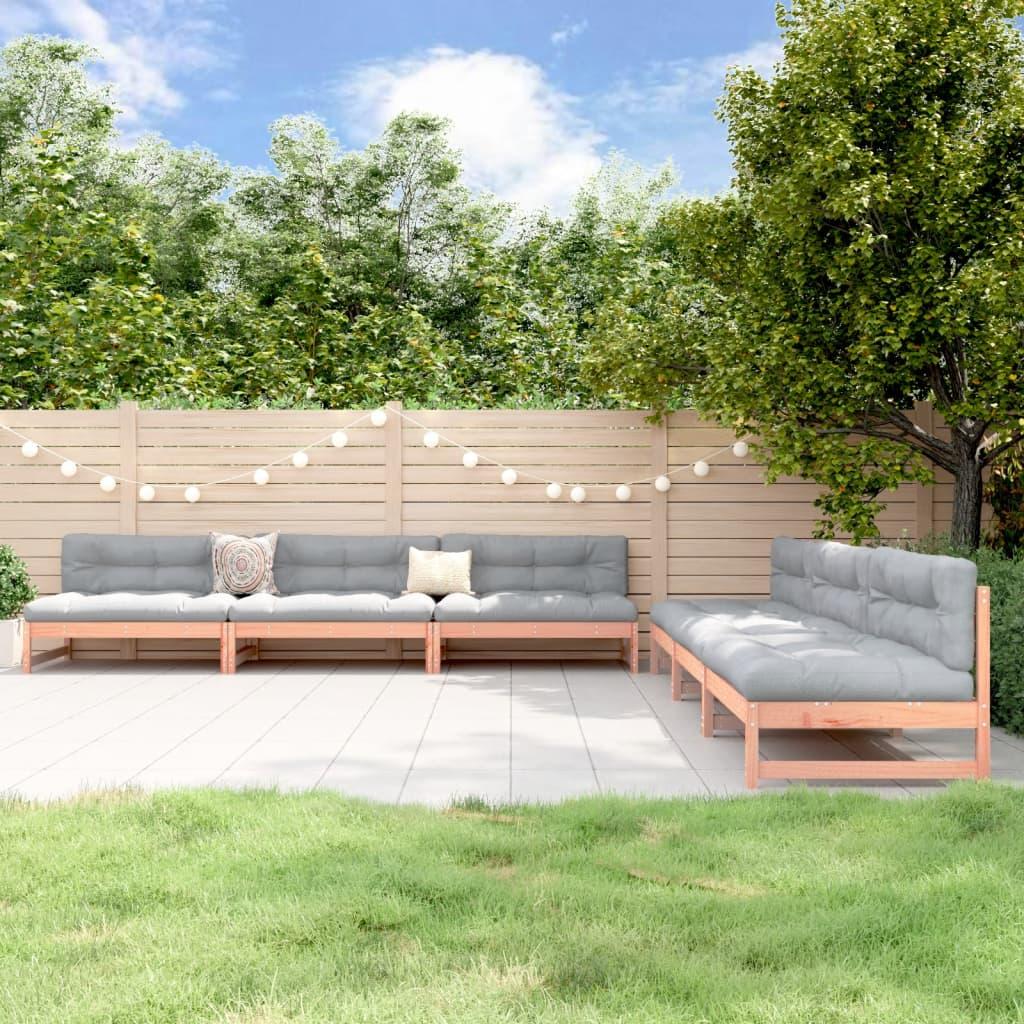 VidaXL, Gartenlounge, 6-tlg. Garten-Lounge-Set Massivholz Douglasie,Material