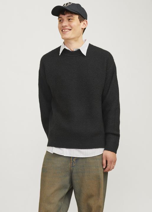 Produktbild Jack & Jones Einfarbig Strickpullover mit Rundhals Strickpullover mit Rundhals (S)
