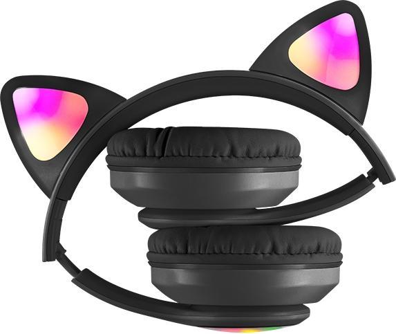 Actual product image Defender słuchawki Bluetooth Freemotion B585 Led czarny/black (63586) (21 h, Wireless)