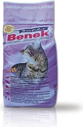 Super Benek Certech Standard Lavender - Cat Litter Clumping 25 l (20 kg) (Clumping, Fast absorbing, Fragrant, 20 kg)