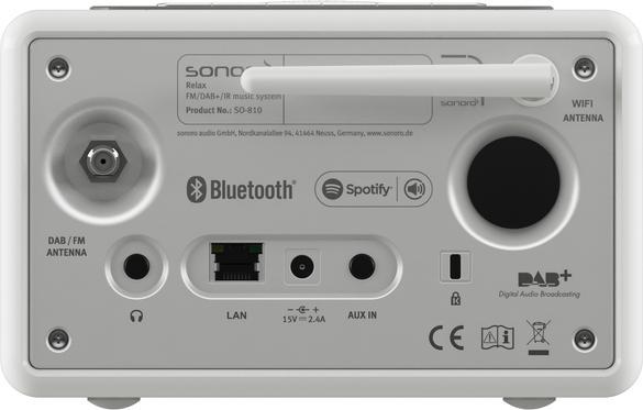 Actual product image Sonoro Relax (DAB, DAB+, VHF, Bluetooth, Wi-Fi, Radio Frequency (RF))