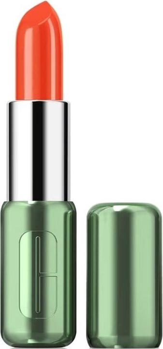 Produktbild Clinique Pop Longwear Lipstick Shine Rev it up Coral (Flame Pop)