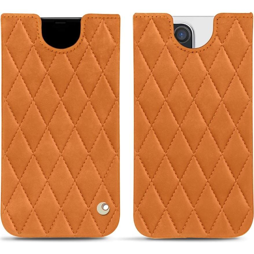 Noreve Lederschutzhülle (Apple iPhone 12 Pro Max), Smartphone Hülle, Orange