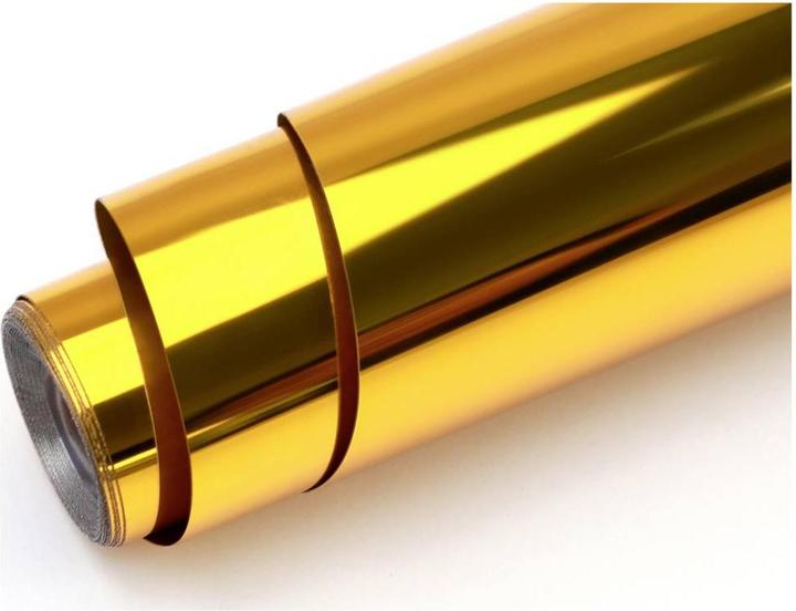 Actual product image Loklik Permanent Adhesive Vinyl Mirror Metallic - Gold
