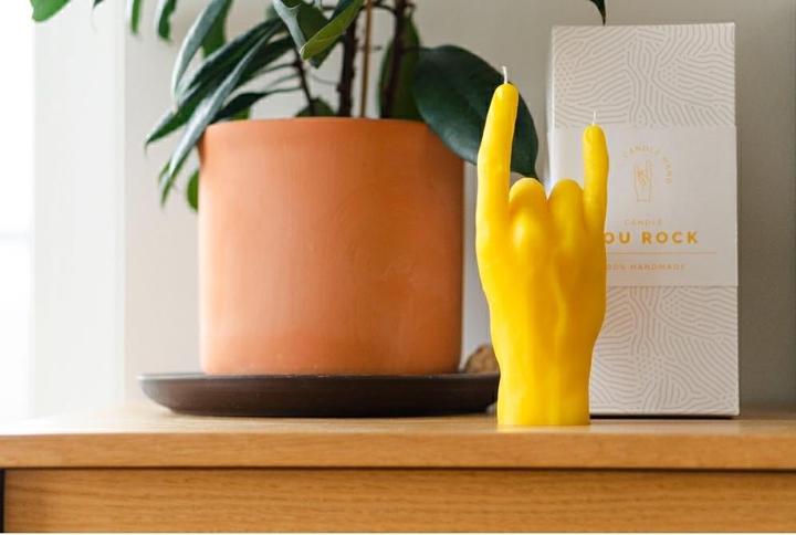 Produktbild Candle Hand You Rock (1 Stk.)