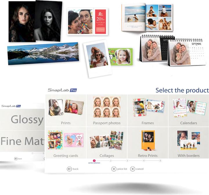 Produktbild DNP Kiosk SnapLab Pro DT-T9 Lite (Schwarz-Weiss)