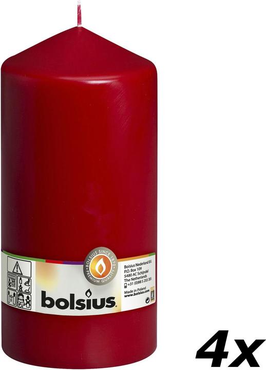 Actual product image Bolsius Set of 4 Pillar Candle (4 pcs.)