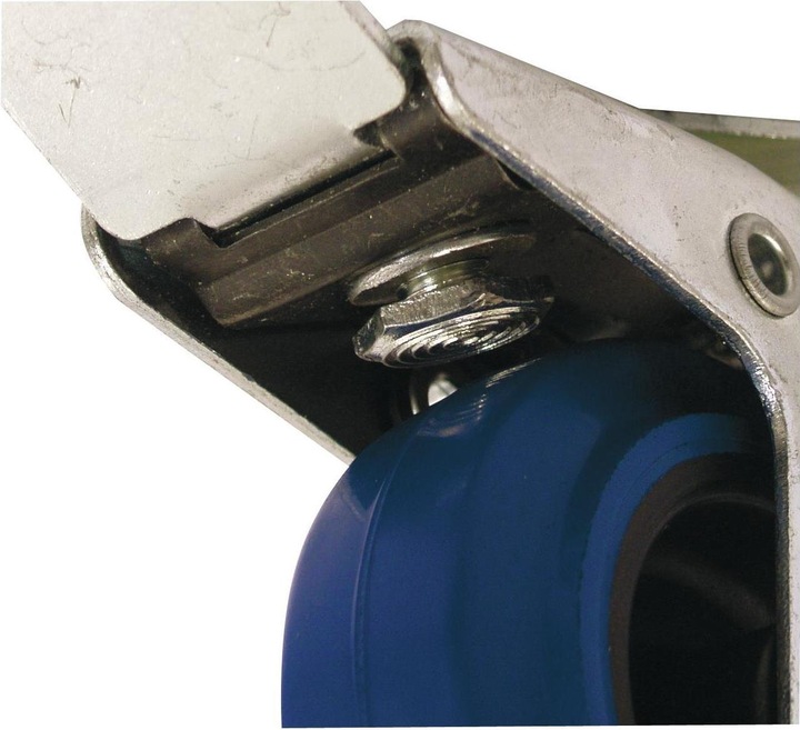 Actual product image Roadinger Swivel castor 100mm blue with brake (Accessories)