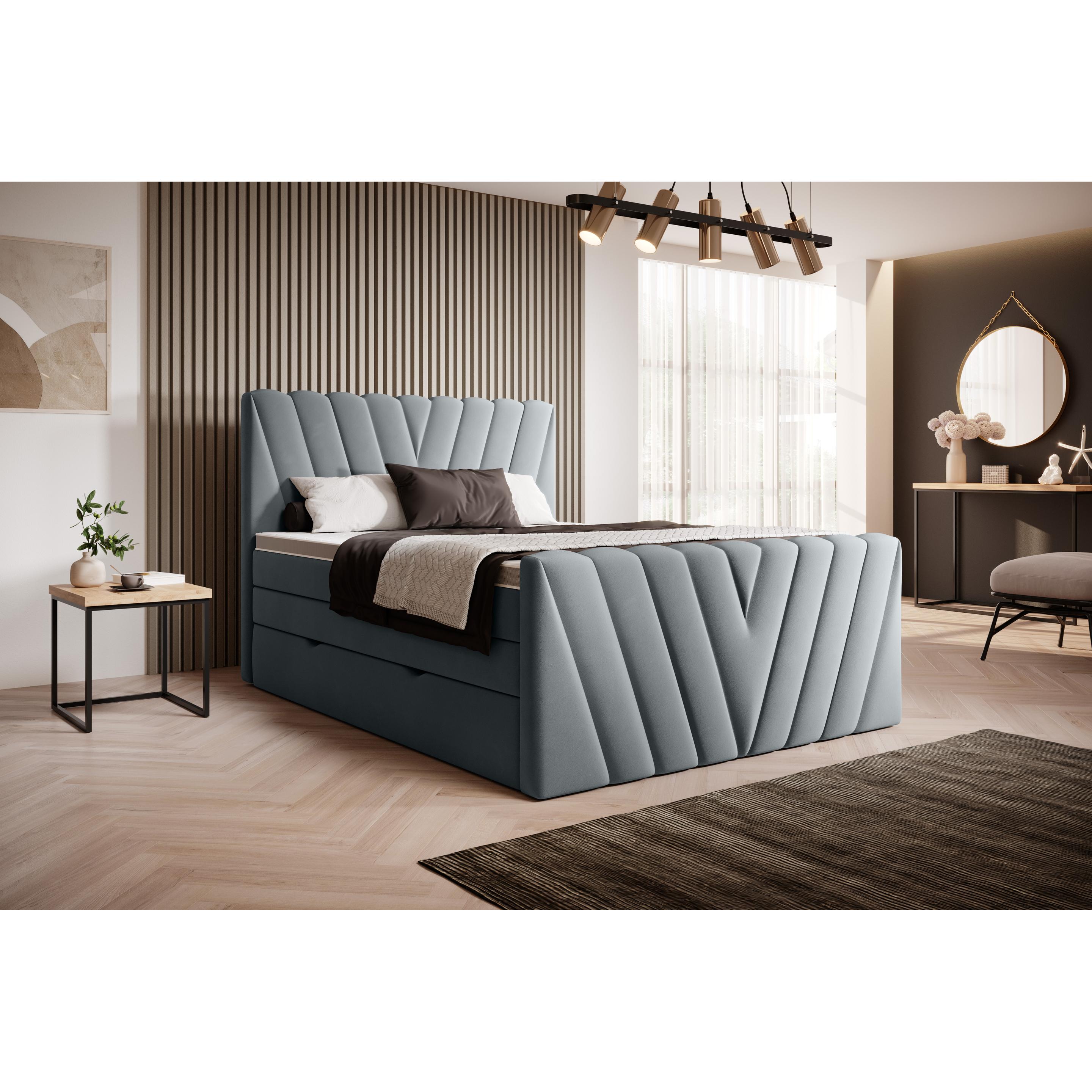 ELTAP, Bett, Candice mit Stauraum (140 x 200 cm)