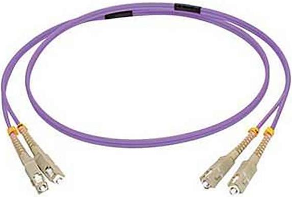 Actual product image C2G 1m Sc/Sc Om4 Lszh Fibre Patch - Violet (1 m)