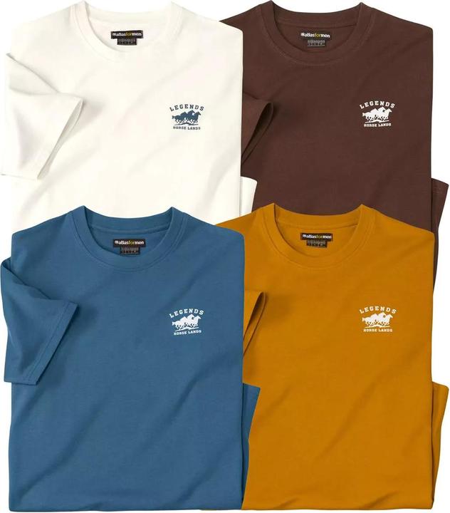 Immagine prodotto Atlas For Men Maglietta Uomo Misura Confezione 4 (XL)