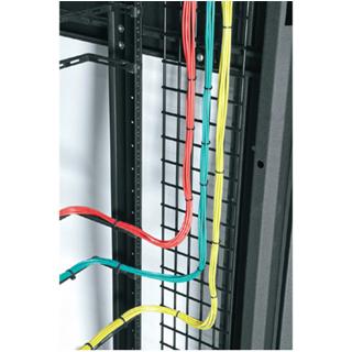 Middle Atlantic LACE-WB6-24 Rack Zubehör Kabelabdeckleiste, Serverschrank Zubehör, Schwarz