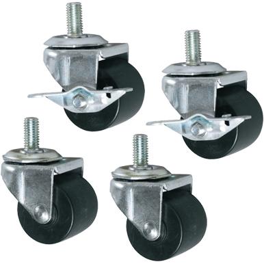 Thumbnail - Middle Atlantic CASTERS-K Rack Zubehör Lenkrolle, Serverschrank Zubehör, Schwarz