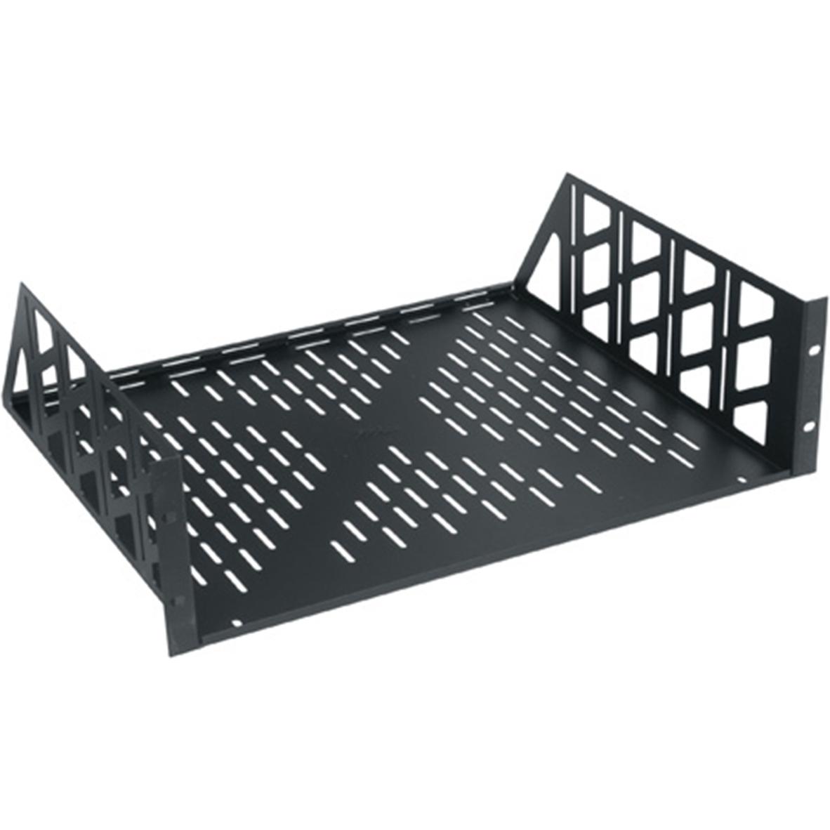 Middle Atlantic U3V-4 Rack Zubehör Regalboden, Serverschrank Zubehör, Schwarz