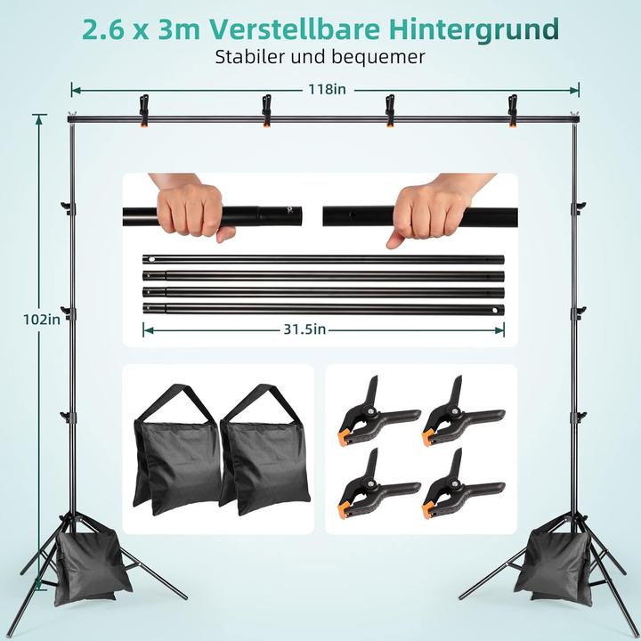 Image du produit FGen Kit de studio photo Softbox
