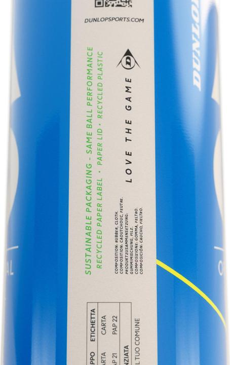 Actual product image Dunlop Australian Open Tennis Balls, 8 pcs, eco-friendly