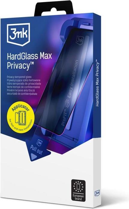 Produktbild 3MK Other goods 9H tempered glass with HardGlass Max Privacy filter for iPhone 16 Pro/17 (1 Stk., Apple iPhone 16 Pro, Apple iPhone 17 Pro)
