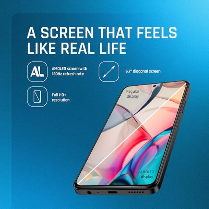 Actual product image Myphone N23 | Plus | Cosmic black | 6.7 " | AMOLED | 1080 x 2412 pixels | Mediatek | G99 | Internal RAM 8 GB (256 GB, Cosmic Black, 6.70", Dual SIM, 4G)