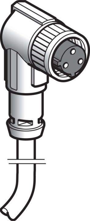 Productafbeelding TE Sensors Aansluitkabel 5m 1/2inch schuin