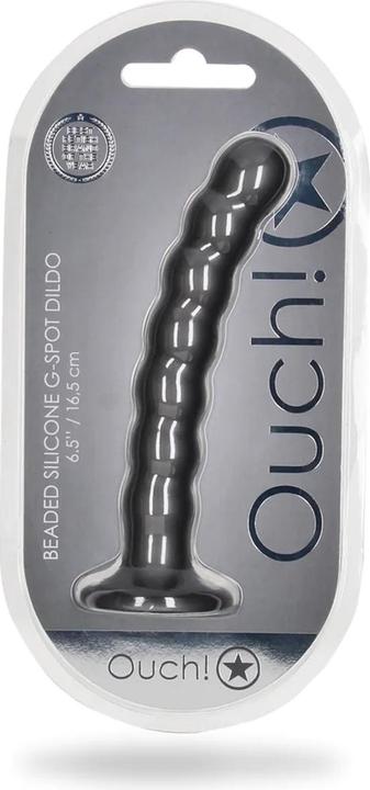 Produktbild Ouch! Beaded Silicone G-Spot Dildo - 6,5" / 16,5 cm