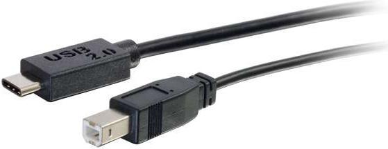 Image du produit C2G 3m de câble USB 2.0 USB Type C vers USB B (3 m, USB 2.0)