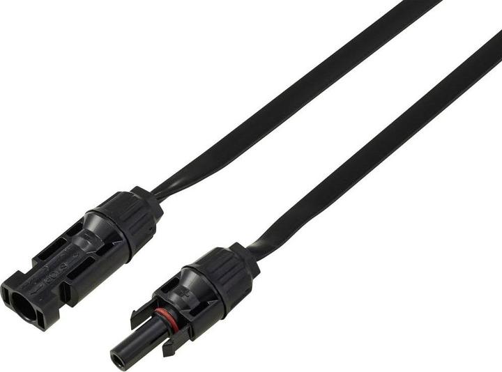 Produktbild Tru Components PV-Solarverlängerungs-Flachkabel, Stecker auf Buchse, Schwarz, 0.5 m TC-13805764 (Solarkabel)