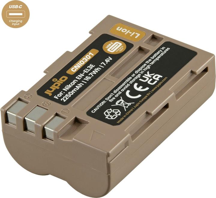 Produktbild Jupio EN-EL3E Ultra C (USB-C Input) 2250mAh (Kamera Akku)