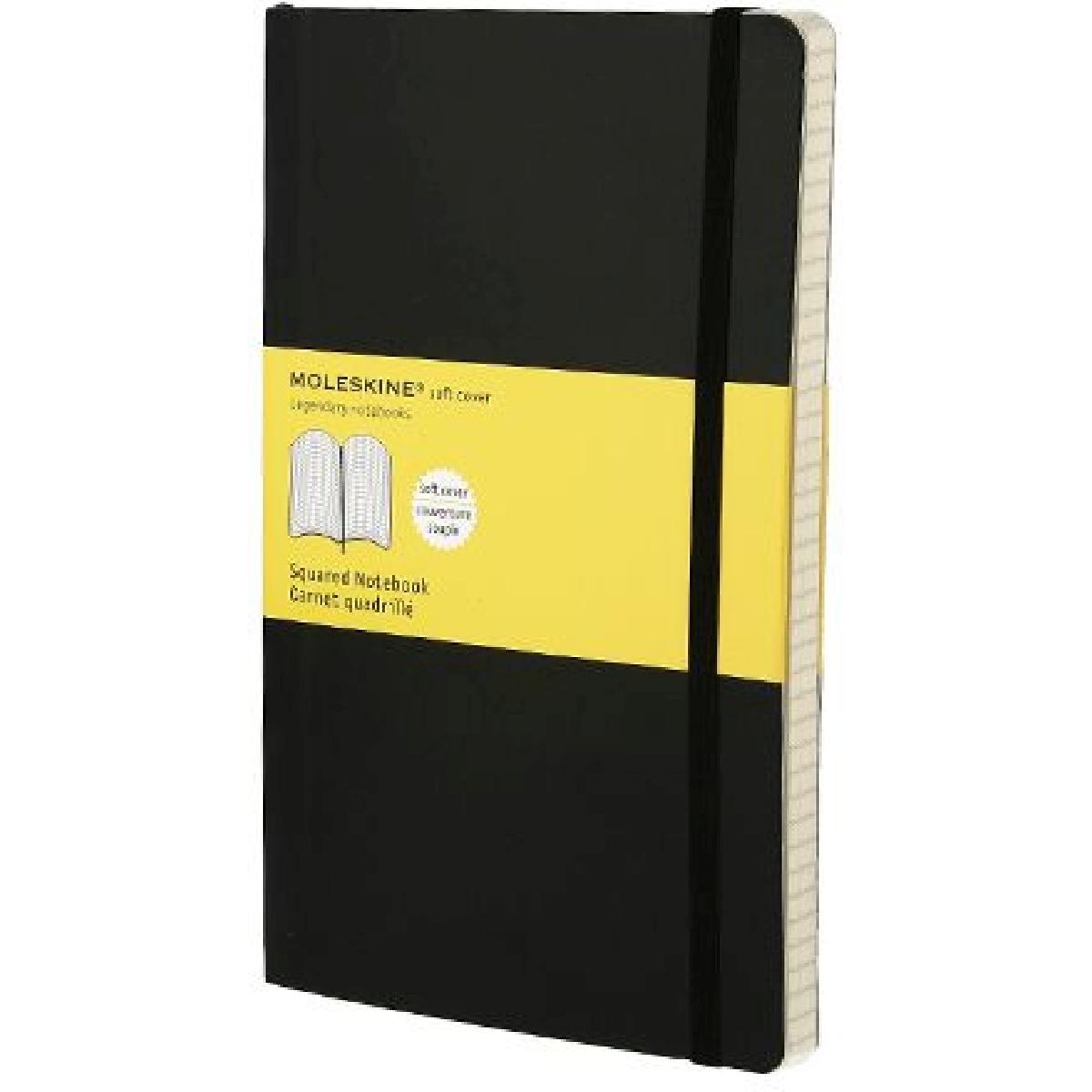 Moleskine, Heft + Block, Classic Soft (A5, Kariert, Weicher Einband)