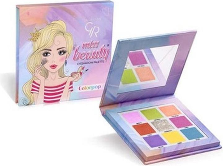 Golden Rose Miss Beauty Eyeshadow Palette - Colorpop Cool Trend Colors And Beautifully Pigmented