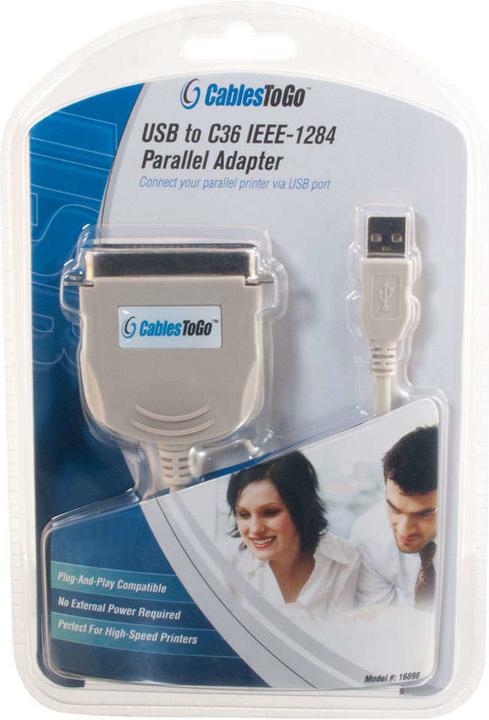 Immagine prodotto C2G Cavo / Adptr stampante parallela USB 1284 (1.80 m, Parallelo (stampante))