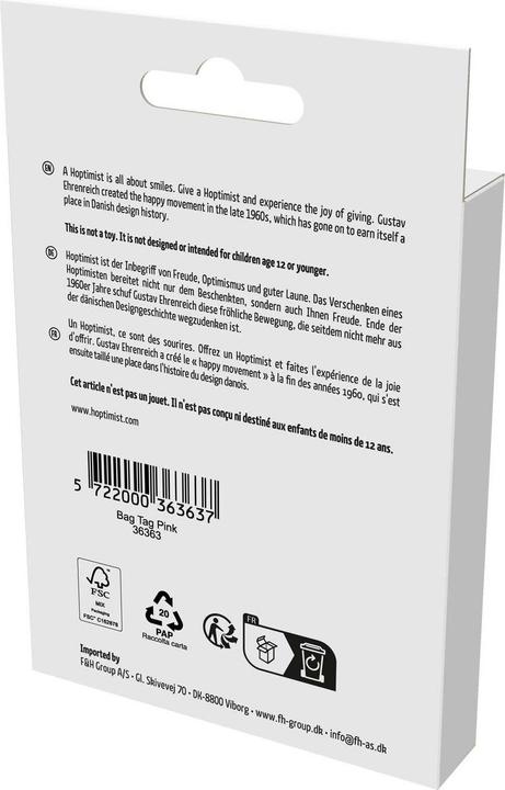 Immagine prodotto Hoptimist Bag tag Taschenanhänger (Serrature e rimorchi)