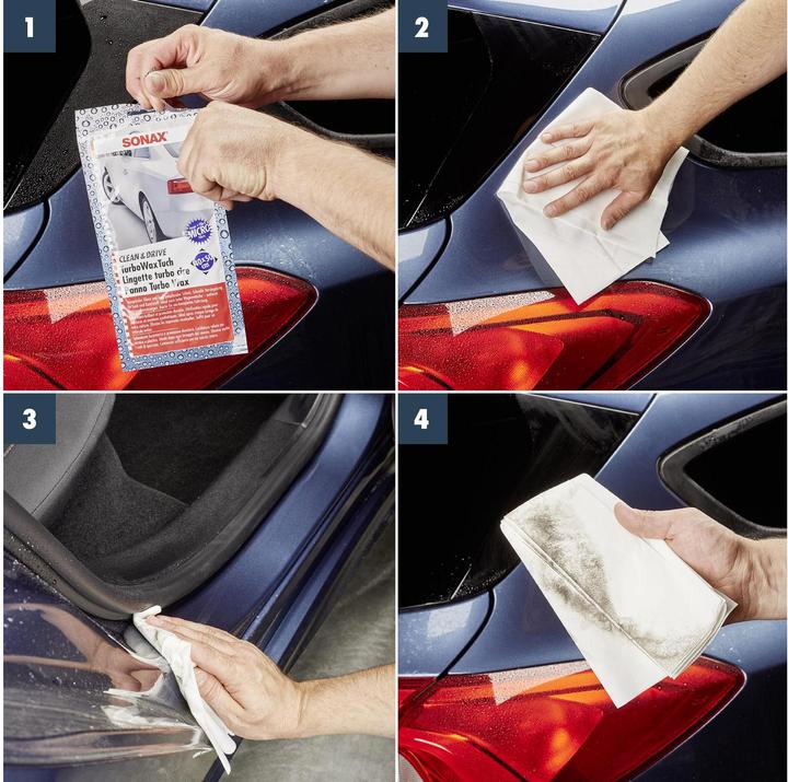 Produktbild Sonax Clean+Drive TurboWaxTuch 44x45cm, 1 Tuch Neu 40x50 cm