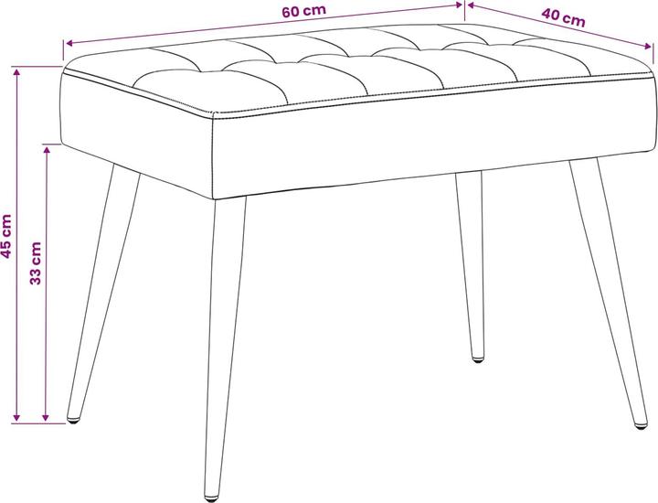 Produktbild vidaXL Moderne Bänke (40 cm)