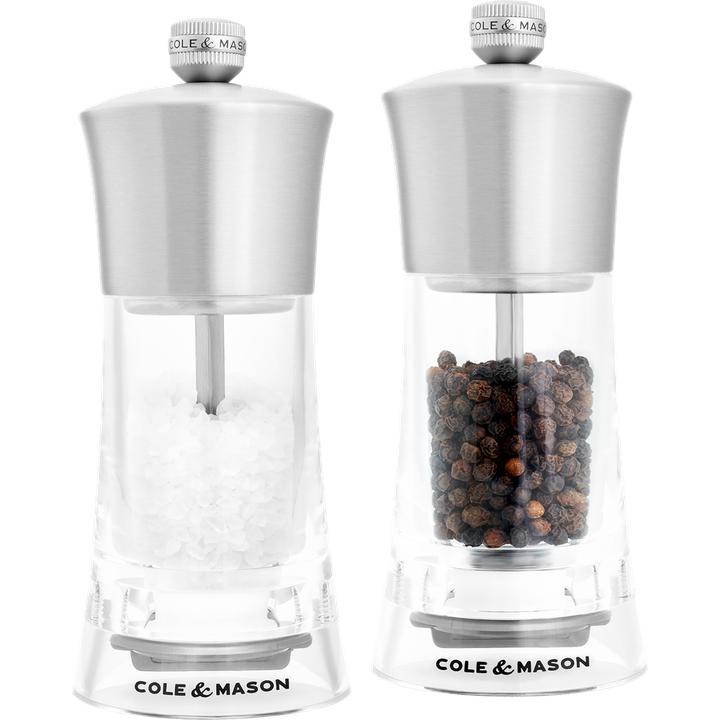 Image du produit Cole & Mason Pfeffer-Salzmühlen Set Bromley Acryl SS 15x6x6 cm (Sel, Poivre)