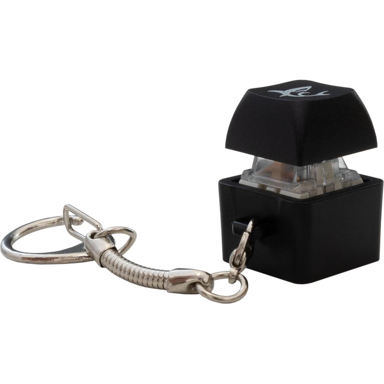 White Shark, Portachiavi, Keychain Promo Black Mechanical Switches, Nero
