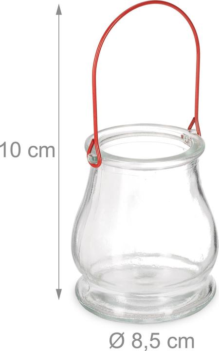 Actual product image Relaxdays 12x lantern (1 x, 8.5 x 8.5 x 10 cm)