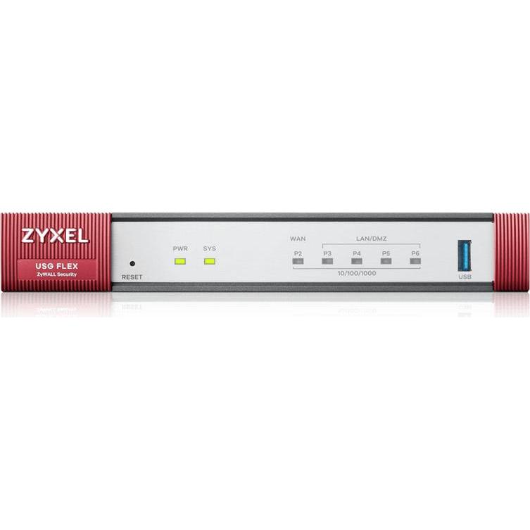 Zyxel Router USGFLEX50HP Entry bundle, Router, Grau, Rot