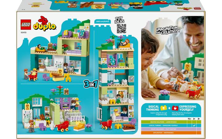 Actual product image LEGO Modernes Familienhaus mit Figuren – 3-in-1-Set (10470)