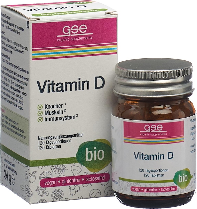 Produktbild GSE Vitamin D Compact Bio Tabl (60 Stück, Tabletten, 123 g)