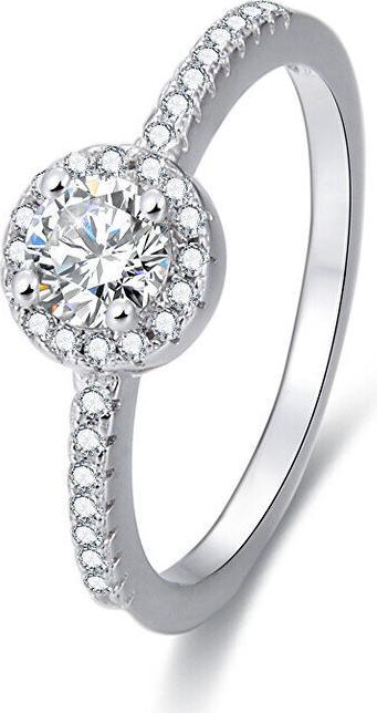 Produktbild Beneto Silver ring with crystals AGG194 - Circuit: 58 mm (L) (58)