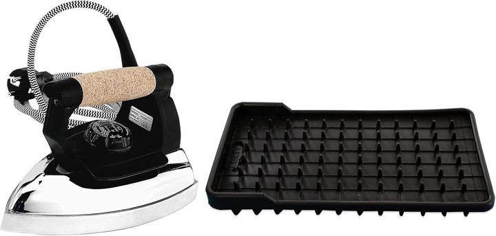 Produktbild Lelit PS355 Bügeleisen Trocken- und Dampfbügeleisen 800 W Schwarz, Edelstahl (800 W)