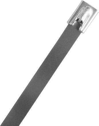 Actual product image Csdk SL 316 stainless steel cable tie with locking ball 7.9x266mm - (100 pcs) (Metal cable ties, 266 mm, 50 pcs.)