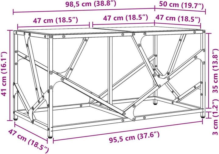 Actual product image vidaXL Kyriakos (5 x 50 x 41 cm)
