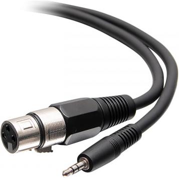 C2G 18in 3.5mm TRS 3 Position Balanced t (0.50 m, 3.5mm Klinke (AUX)), Audio Kabel